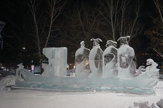 Художник, создавший ледовый городок в Бийске, только через суд добился права на оплату своего труда