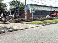 Ход дорожных работ на улице Ильи Мухачева и Кутузова