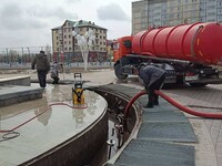 Холод не стал препятствием запуску фонтанов в Бийске