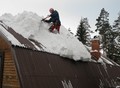 Фотография: уборка снега с крыш